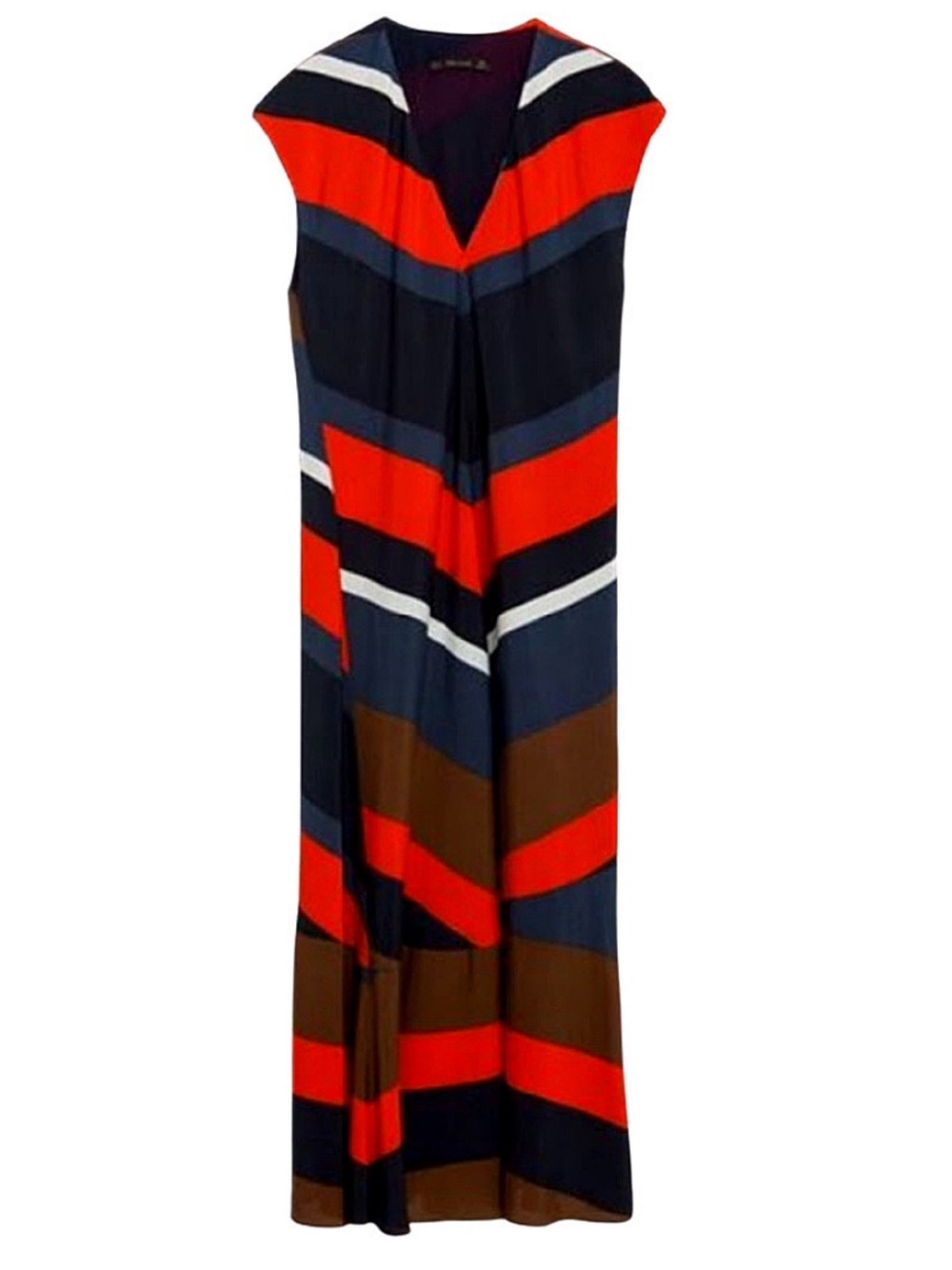 Zara Striped Midi Dress